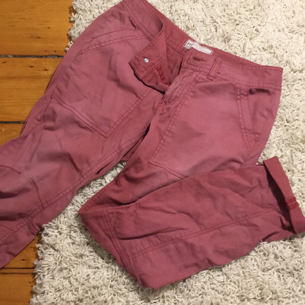 Free People pink khakis